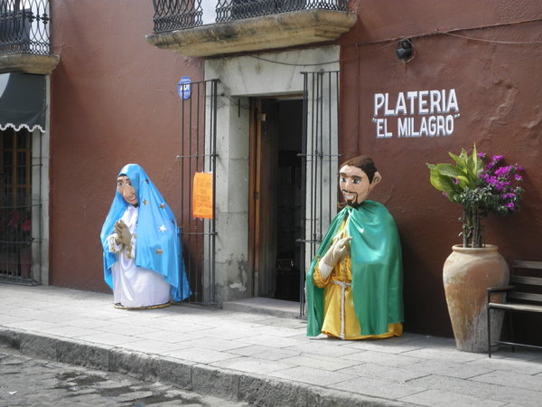 In einer Strasse in Oaxaca City