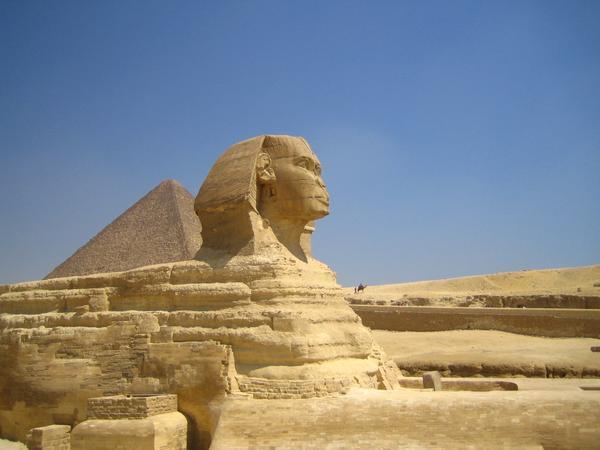 The sphinx standing guard