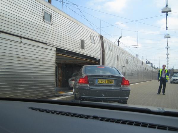 Leaving the UK on the Chunnel 