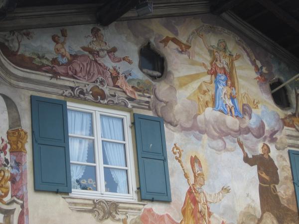 Painting on building in Garmisch