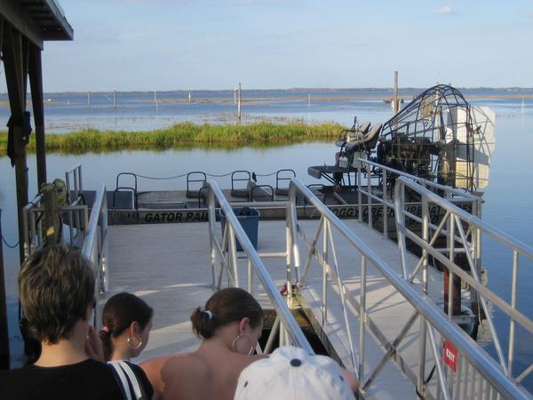 Our airboat waits!