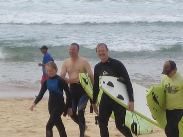 Surfing in Manly