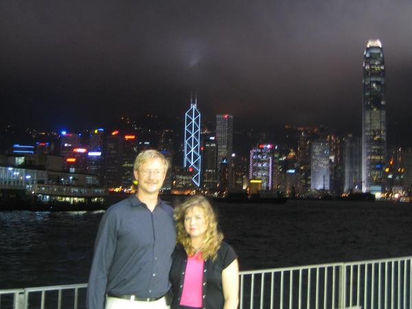 Dad & Mom - Hong Kong Skyline