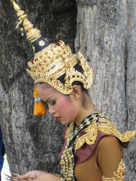 Beautiful Thai Dancer at Ayutthaya