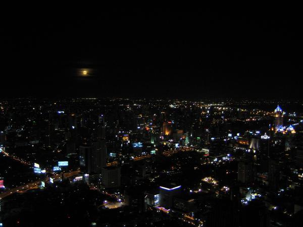 Full moon over Bangkok