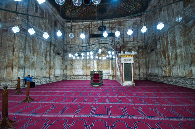 Inside the Mosque of Mohamed Ali