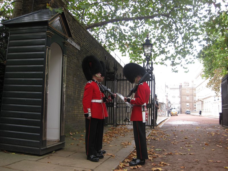 Guards on Duty at Prince Charles house