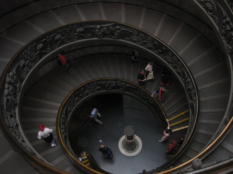 The Spiral Staircase in the Vatican Museum
