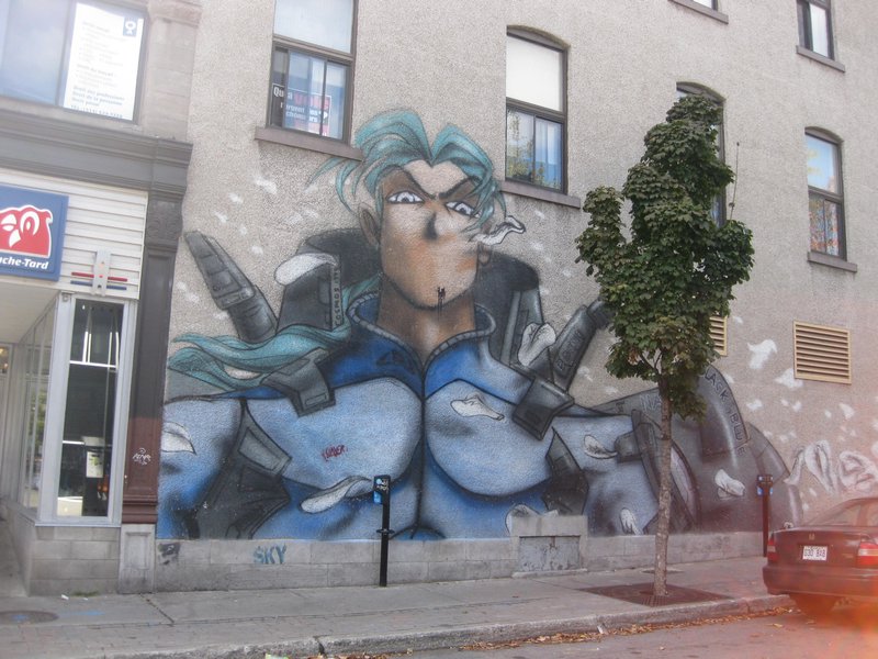 Graffiti on the unknown street