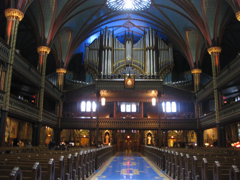 Inside Notre-Dame Basilica