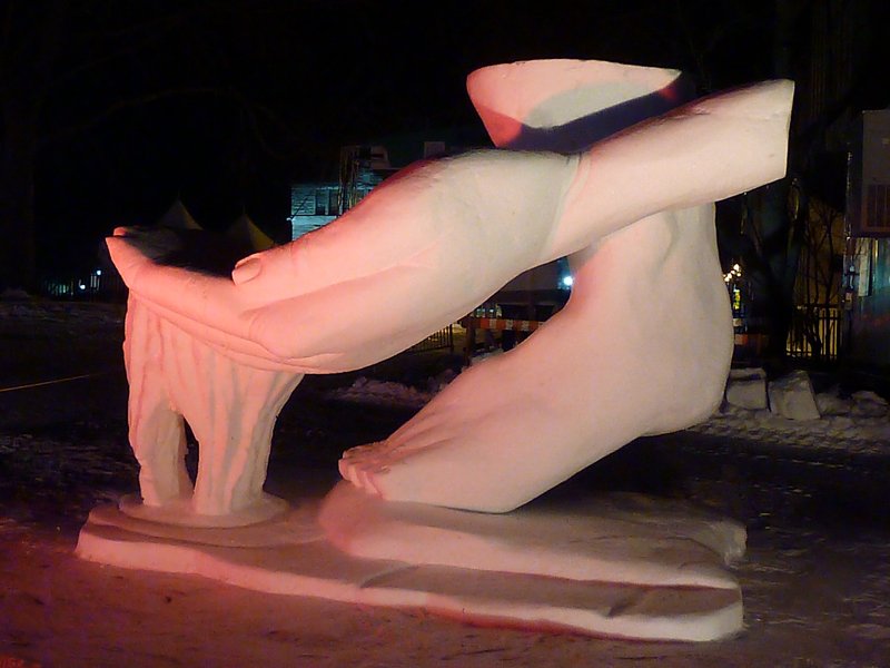 Carnaval de Quebec - ice sculpture