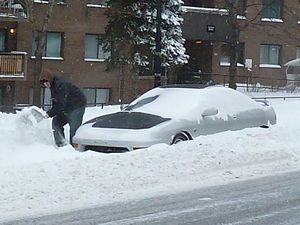Montreal - typical scene after a snow storm