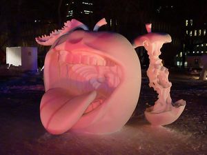 Carnaval de Quebec - winning ice sculpture