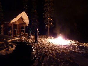 Big White - fireworks in the back country