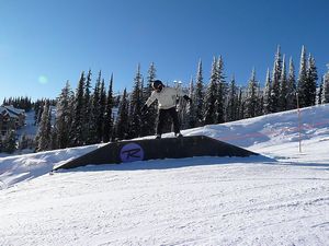 Big White - trying out the terrain park