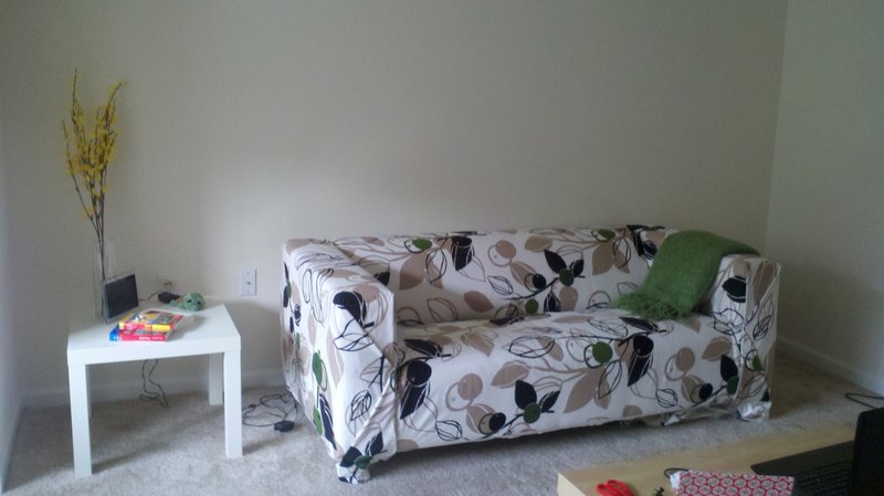 Mein Sofa mit selbstgemachtem Bezug