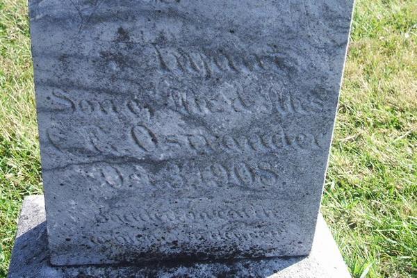 Old family tombstone