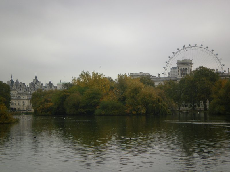 London Eye in the distance