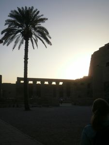 sunset at Karnak Temple