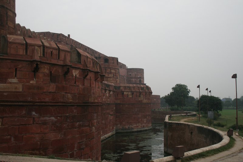 Outside the fort