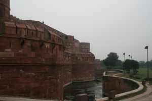 Outside the fort