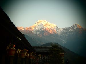 Sunrise from Gurung Lodge Ghandruk