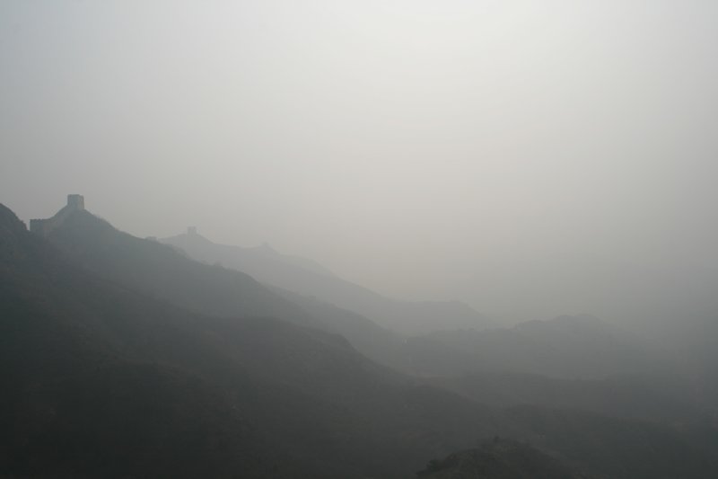 The Great Wall of china a bit cloudy