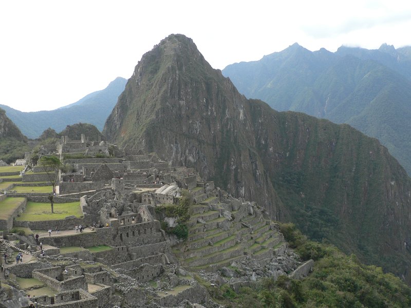 Huayna Picchu Looming Behind the Sacred Ruins