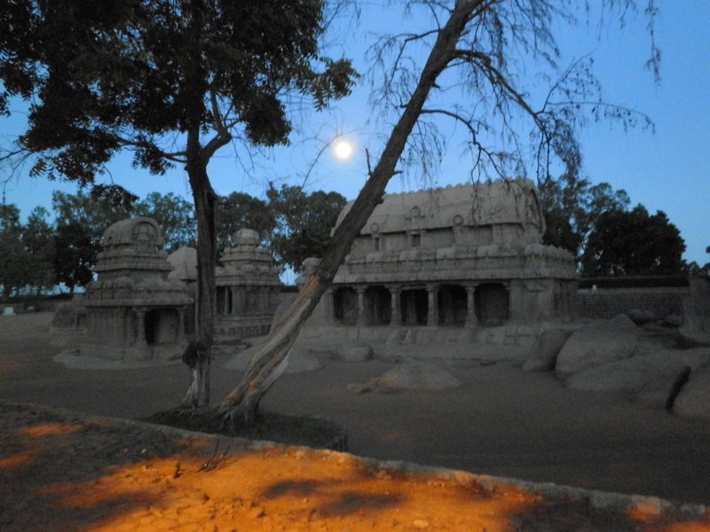 Moonlit temple