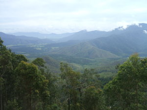 View from mountain behind Cairns