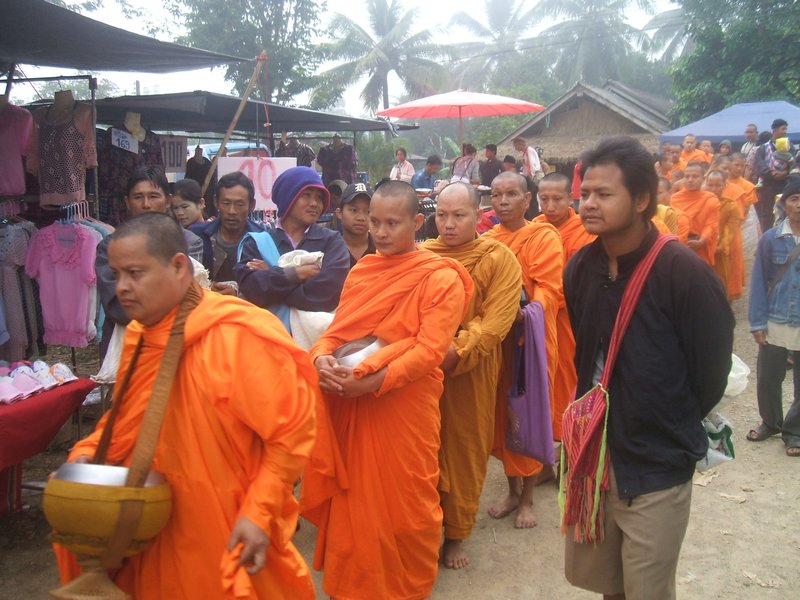 Monks at the market