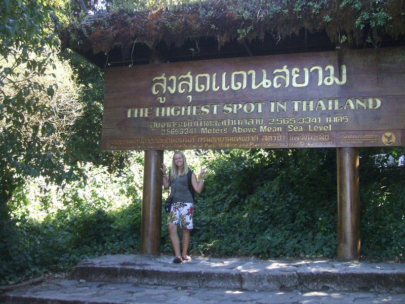 Highest spot in Thailand. Woop.