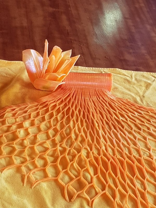 Fish net made of carrot