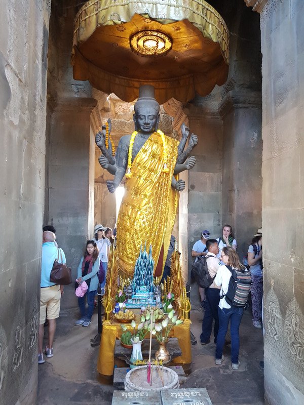 One of the many Buddha statues, Angkor Wat