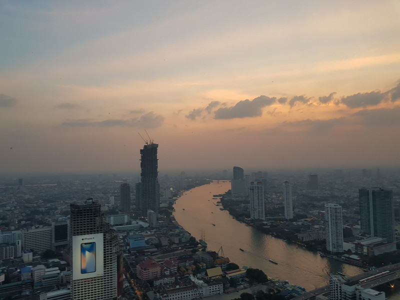 Bangkok skyline from the Lebua