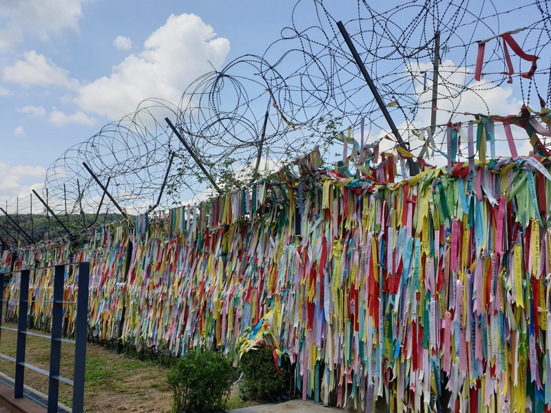 Prayer flags at Imjingak park