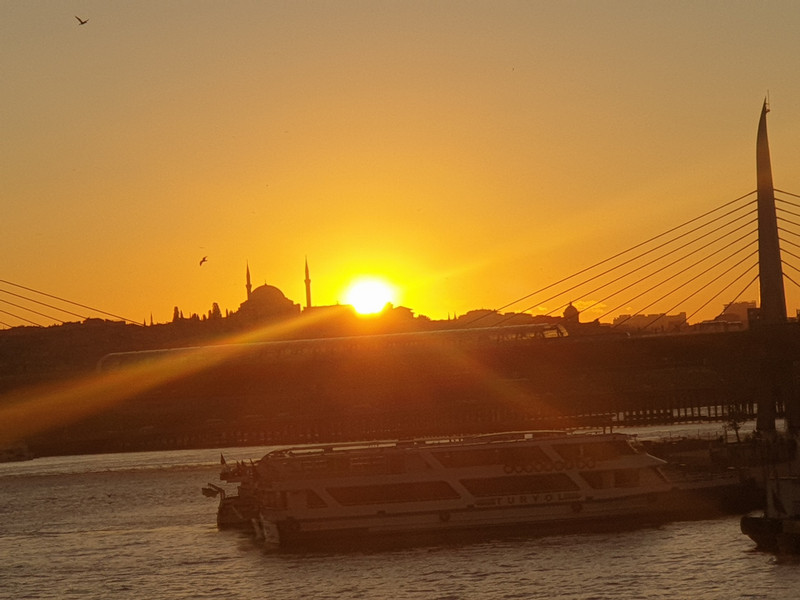 Sunset over the Bosphorus 