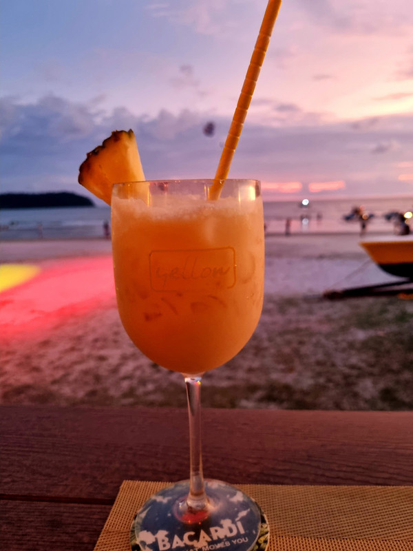Drinks over sunset