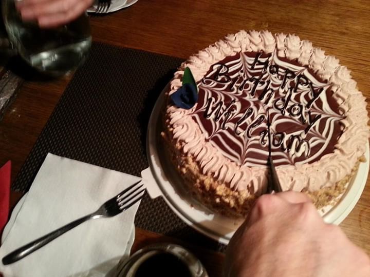 Bill's 'surprise' birthday cake