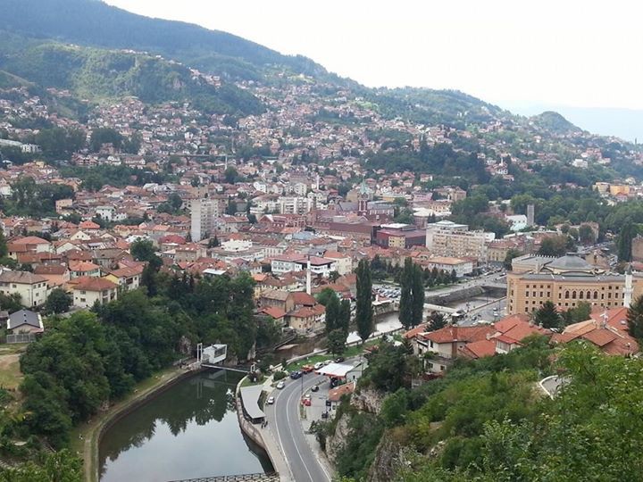 Ariel veiw of Sarajevo
