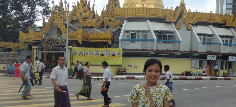 at sule pagoda yangon myanmar