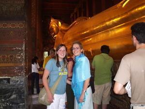 Me and Gill at the Reclining Buddha