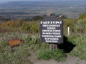 Mesa Verde, elevation