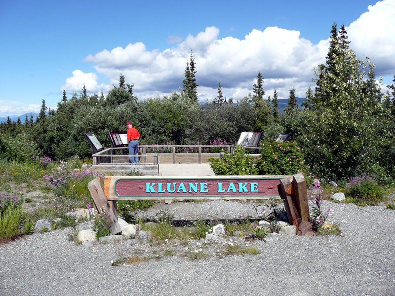 2011-07-16 - Dwain getting the facts about Kluane Lake