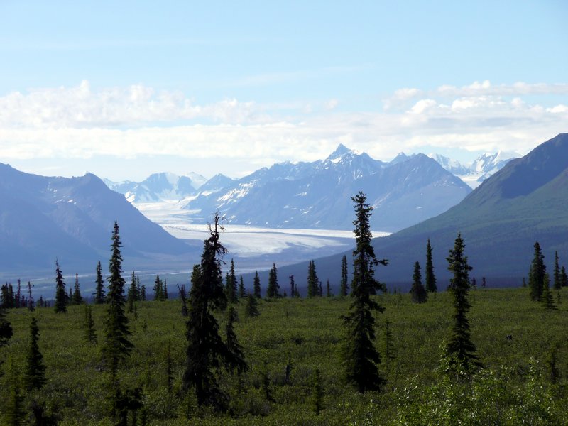 2011-07-22 - Valdez to Anchorage - Glacier & mountains