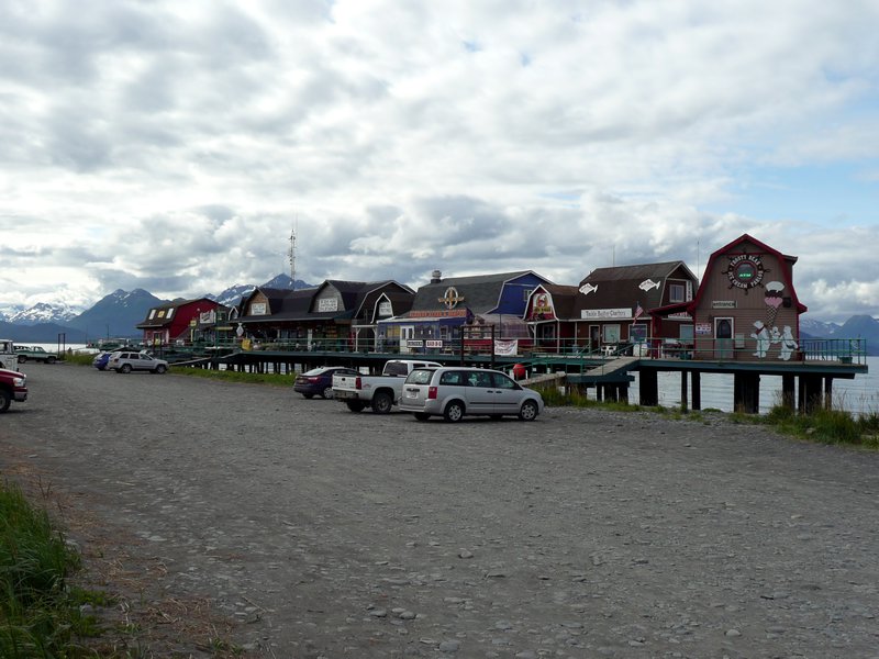 ROW OF SHOPS ALONG THE SPIT