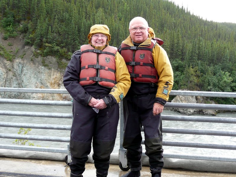 DWAIN & LORRAINE IN DRY SUITS