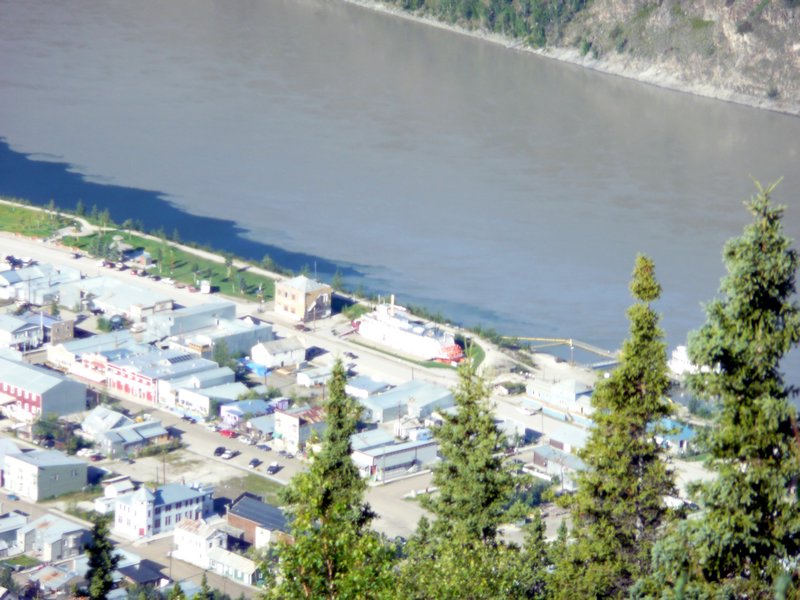 2011-08-08  Dwason City on the banks of the Yukon River