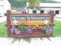 2011-08-08  Dwason City welcome sign