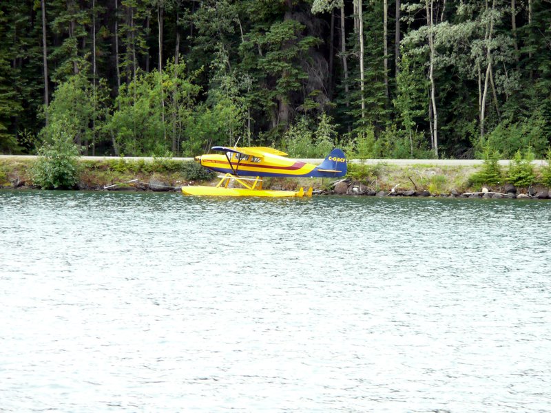 2011-08-10 Whitehorse Float plane mored on Schwatka Lake